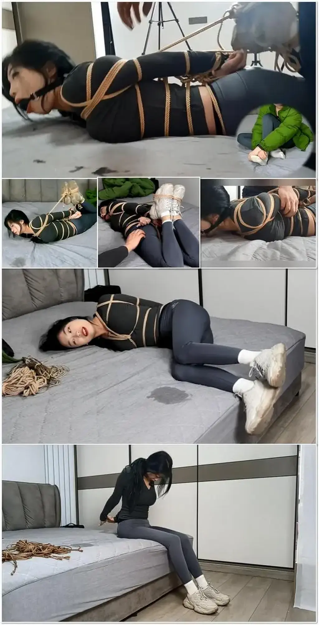 性感长腿小猫咪晴子大床训练第一季，可以玩三年的长腿、口球、TK，很卖力的驷马挣扎（过程中有一段关于晴子情感世界的对话，感觉挺有趣，就大都保留了下来，有兴趣的朋友可以关注一下）  