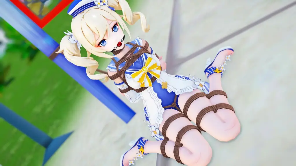 【原神拘束】芭芭拉的悠闲假期 人物：芭芭拉<br>服装：泳装<br>内容：芭芭拉为了工作真的太拼了，必须绑起来强制休息一会，<br>      视频的内容为首先鸭子坐式的捆绑，然后让芭芭拉绑好躺在沙滩椅上，接着是用起重机吊起来受力点在胸前，最后是拘束舞蹈<br>留言：接下来的顺序神里绫华，宵宫，莫娜，琴<br><span style='color:#b0b0b0;'>[隐藏文字，购买后可见]</span>