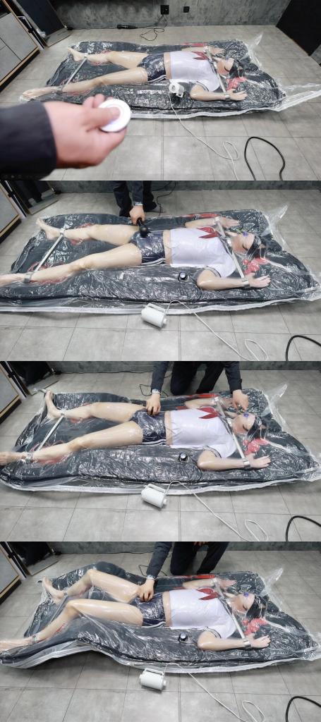 10分〜【圧縮拘束閉じ込め[X_X]】complete plan 小奴被真空袋吸附，踩腹小虐后，上快乐棒强高play，同时堵住呼吸嘴窒熄折磨。<br><br><span style='color:#b0b0b0;'>[隐藏文字，购买后可见]</span>