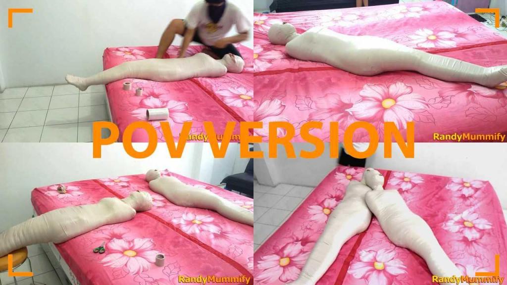 [POV] Main Scene Of RandyMummify RM026 2 beautiful girls wrapped into mummies in a bedroom.<br>The two girls were wrapped separately so that they were both mummified on the mattress.