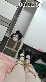 自缚 白丝袜，体操服，Lolita鞋，震动。现在在天津