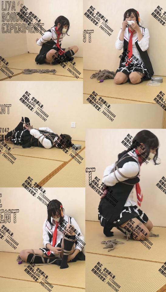 【莉雅的自缚之作】休息时间的时雨    时雨(秋刀鱼)  COSPLAY 时雨：莉雅<br>内容简介：<br>自缚、折腿、驷马、胶带封嘴<br>剧情简介：<br>镇守府的休息时间，舰娘的娱乐方式<br>更多好看的视频请戳我~~~<br><br>众筹链接：<br>莉雅：【黑丝】【cosplay】（时崎狂三）<br>https://www.yaohuba.com/user_script_detail.php?article_id=660&user_script_id=324<br>红叶：惠惠<br>https://www.yaohuba.com/user_script_detail.php?article_id=637&user_script_id=309<br>莉雅：【众筹】【COSPLAY】剧情、角色征集<br>https://www.yaohuba.com/user_script_detail.php?article_id=742&user_script_id=388<br>莉雅：【莉雅】【舰娘】【监禁】【吊缚】【cosplay】<br>https://www.yaohuba.com/user_script_detail.php?article_id=764&user_script_id=405<br>莉雅：【cosplay】【紧缚、挣扎、逃脱】【蕾姆】<br>https://www.yaohuba.com/user_script_detail.php?article_id=743&user_script_id=389<br>莉雅：【cosplay】【紧缚实验】【紧缚挑战】<br>https://www.yaohuba.com/user_script_detail.php?article_id=744&user_script_id=390<br>莉雅：【全包】【胶带】【保鲜膜】【玩弄】<br>https://www.yaohuba.com/user_script_detail.php?article_id=748&user_script_id=394<br>莉雅：【明日方舟】【COSPLAY】助战能天使被白嫖无能博士监禁调教<br>https://www.yaohuba.com/user_script_detail.php?article_id=773&user_script_id=414<br><br><span style='color:#b0b0b0;'>[隐藏文字，购买后可见]</span>