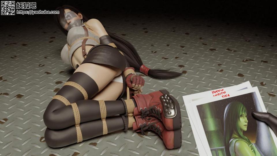 美束映画定拍《Cosplay kb之最终幻想7蒂珐Tifa》，热烈庆祝最终幻想7重制版发售，并祝大家劳动节快乐！     一直很喜欢最终幻想7系列作品，这次借《最终幻想7重制版》发售之际，为大家献上YY里面的女格斗家蒂珐Tifa<br>的捆绑蒙眼堵嘴视频，希望大家喜欢。<br>    美丽的女格斗家蒂珐Tifa正在准备出发去支援克劳德的时候，被坏人偷袭捂晕了，等她再醒来，发现自己已经看<br>不见，动不了，叫不出了。。。。。。<br><br>    首选下载：视频库【支持直接在线观看，在视频下方直接按清晰度下载，画质和百度云下载一样，永不失效，非常推荐】<br><br>    备选下载：百度云链接，容易失效，画质也和[手动滑稽]视频库相同，只作为备份使用，并不推荐，解压码：0506