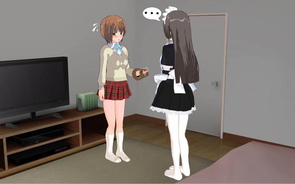 [bterm]三年まえの開発.1 [丝袜,职业（女仆）,堵嘴,日本动漫,白丝,3D画,百合女同, 剧情向,足虐]
