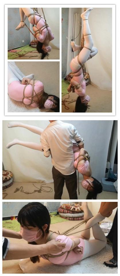 杨蕊 体操服 单腿倒吊和极限驷马 随心原创  杨蕊 白丝 体操服 倒吊 驷马拉紧