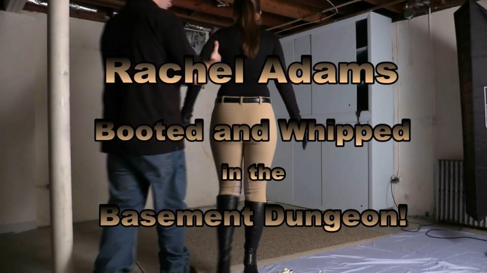 Rachel Gets Disciplined in the Basement Dungeon! SEXY RACHEL ONCE AGAIN IS CAPTURED AND BROUGHT TO THE BASEMENT DUNGEON FOR DISCIPLINE TRAINING! SHE IS DRESSED TO PERFECTION...SKINTIGHT RIDING BREECHES, TIGHT BLACK TURTLENECK SHIRT, SHORT BLACK LEATHER GLOVES AND SUPER SEXY, SUPER HIGH, HIGH HEELED BLACK LEATHER KNEE BOOTS! RACHEL IS IMMEDIATELY GAGGED WITH MY FAVORITE BLACK LEATHER STRAP GAG AND STRUG UP INTO AN UNFORGIVING STRAPPADO! rACHEL STRUGGLES TO KEEP HER BALANCE ON THOSE INCREDIBELY HIGH HEELED BOOTS! A VERY PRECARIOUS PREDICAMENT FOR THIS SEXY DAMSEL! BUT THIS IS THE LEAST OF HER WORRIES! NOT ONLY WAS RACHEL SUMMONED TO THE BASEMENT DUNGEON FOR BONDAGE TRAINING...SHE WILL ALSO GET THE WHIP! oNCE RACHEL IS TIED UP AND TRAPPED, THERE IS NOTHING SHE CAN DO TO ESCAPE THE REAL DISCIPLINE! SHE HELPLESSLY TAKES THE WHIP ON HER ASS, STROKE AFTER STROKE...ALL THE WHILE TEETERING ON HER SKYSCRPAPER HIGH HEELED BOOTS! HOPEFULLY SHE WILL NEVER LEARN HER LESSONS AND SHE WILL BE BROUGHT BACK TO THE BASEMENT DUNGEON FOR MORE TRAINING!<br><span style='color:#b0b0b0;'>[隐藏文字，购买后可见]</span>