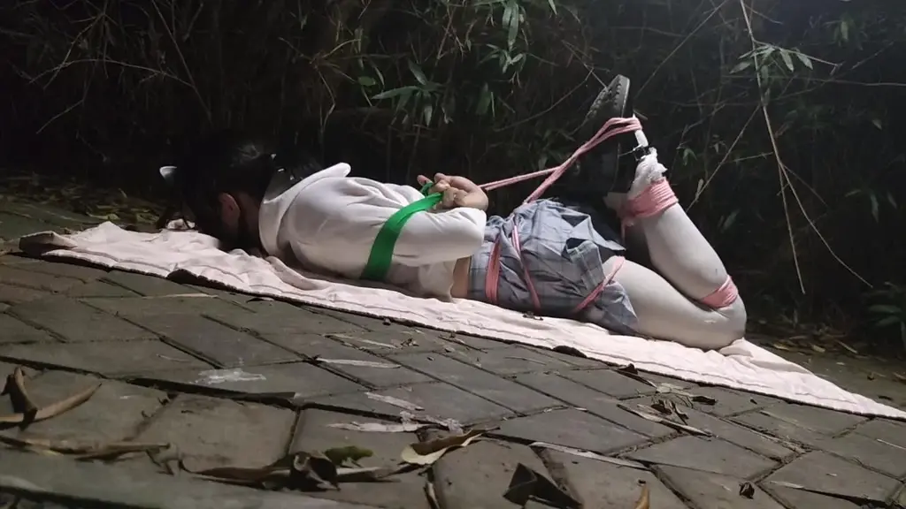 野外捆绑挣扎 零零散散地拍了几个野外的视频。第一次户外拍摄总是害怕会遇到人。。。。。。。<br>关键内容：并腿缚跳着走、驷马、单腿吊、并腿缚挣扎、蚊虫地狱。<br>夏天的野外蚊子多到离谱，每拍一个视频都要被叮上好几十个包，全身都奇痒无比，但自己被绑着，想挠也挠不到，只能任由蚊子一直在身上叮。<br>视频时长不算长，实在是痒到精神崩溃不想拍下去了，这种活真的不好整。<br>建议云盘下载后观看。<br>PS：想折磨TA，就把TA绑在野外放置吧~