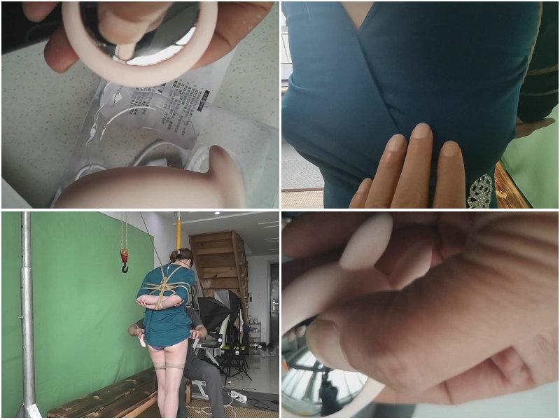 俏阿姨诗韵，空心更“敏感”、棘突很明显，孔雀蓝长裙、超薄灰丝、日常捆绑、侵入式遥控蝴蝶试用  