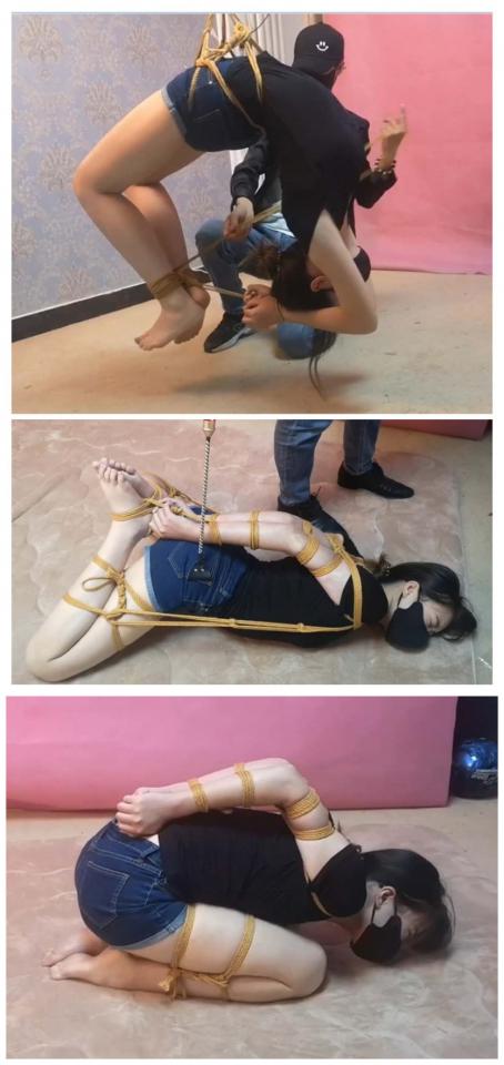 弓形吊缚 哭泣的直臂驷马紧缚  束缘阁 弓型吊  直臂 驷马  哭泣