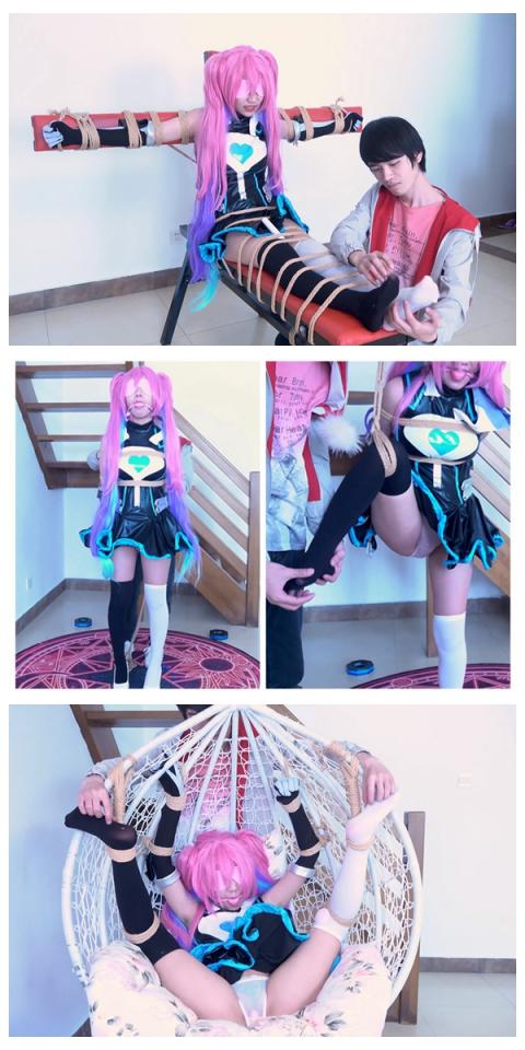 【自己做主】【cosplay TK】安琪拉心灵骇客TK 单腿吊，老虎凳，四脚朝天  上 安琪拉心灵骇客TK 单腿吊，老虎凳，四脚朝天
