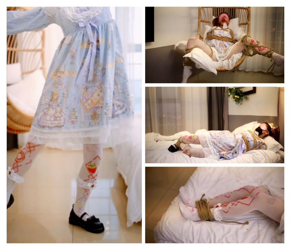 【荷仙美缚】正片超低价放送，02年美少女依依的lolita之旅 （压缩包解压码统一是（HXSN）这里是荷仙美荷依依，裙子是好裙子，女孩是好女孩，但绳子就不是好绳子咯，绑在一个刚成年的lolita美少女身上的体验，依依每次，必须要跳一段舞才行，不然会生气的哦，依依不知道双脚被绑着，并且脚心夹着td是什么感觉，（压缩包解压码统一是（HXSN）今天就让你尝试一下哦，果然一碰到就赶紧叫着缩回去了小脚，td放到[不可描述]的时候，依依身体颤抖的不行，小荷仙希望和各位看官大大交朋友，请加qq2629810035~ 时不时会发布最新作品和预告哦，小荷仙们也将陆陆续续的登场哦，荷仙坐标浙江，欢迎也绳模试镜以及同好小伙伴交流合作和定拍约拍哦，网盘已加上压缩包了 ps解压最好不要在线解压要不可能会被和谐哦，剧情精彩多多，说再多不如亲自观赏，是一部性价比超高的片子哦。<br>