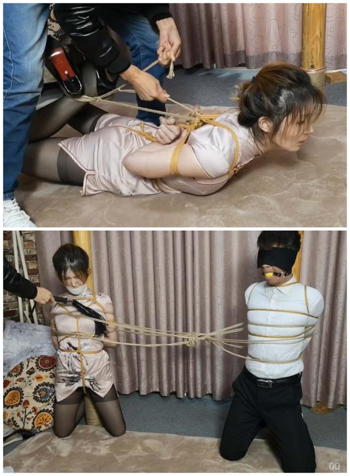 被绑架的双人情侣 束缘阁 <br>情侣两个人被绑架 极限驷马折磨  两个人绑在柱子上 挣扎脱缚 试图逃跑  定拍QQ 63111044