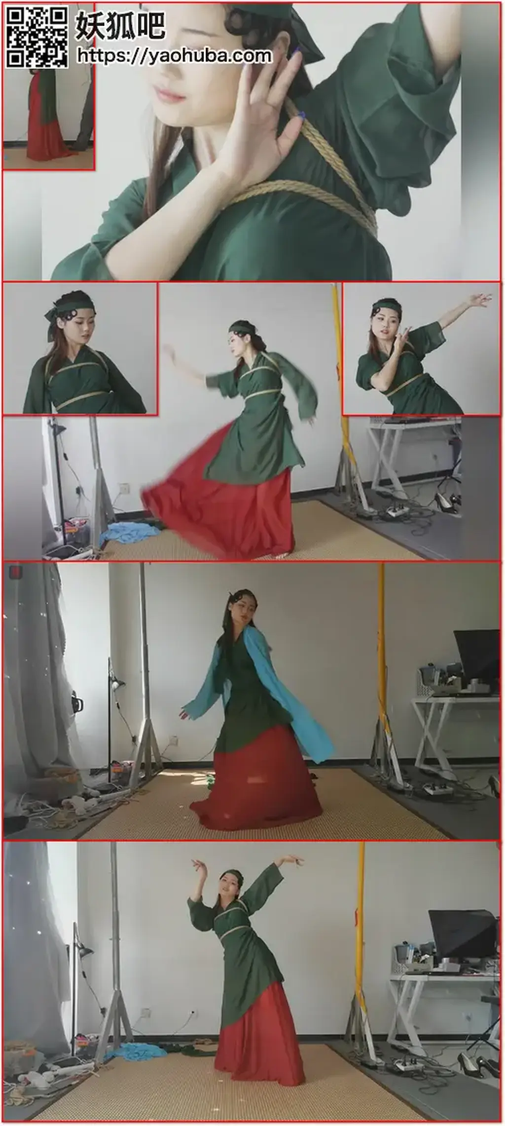 小九妹古装绳艺舞蹈：绳衣、娇俏青蛇丽人行  