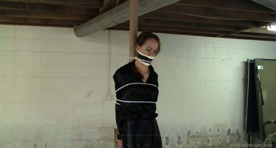 Madalynn Raye - Thief Taught a Valuable Life Lesson sereneisley站视频<br>24 photos; 15:38 video<br>06.15.2019<br>Madalynn fights against the man as he shoves her in the room, but he overpowers her forcing her to a pole in the center of the room. He taunts her asking her if she really thought shed get away with it. He pins her arms around the pole and quickly zipties her wrists together trapping her there. Seeing her window of escape closing, she offers to pay back the money she charged on the stolen credit cards, but hes well beyond wanting money at this point, he wants to teach her a lesson. He adds more zipties to her body cinching her elbows & ankles together. She tried to convince him that someone will come look for her but he seems unconcerned and continues to add more zipties to her legs. <br><span style='color:#b0b0b0;'>[隐藏文字，购买后可见]</span>