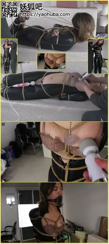 美好记忆之约拍海语，黑胶衣直臂捆绑、股绳半吊、环形口塞、环颈口枷，脱衣羞辱、海语的真实绳奴初体验、首次强高游戏宣传片  
