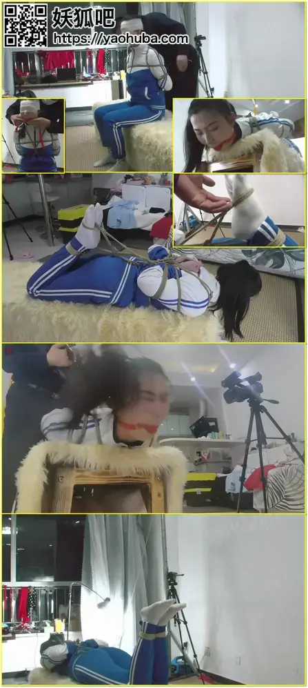 假期工系列第一部，子晴绳艺打工纪第一集：清纯靓丽女高生的痛苦初体验，校服，臭脚丫和脏白袜，极限后观音驷马，5CM大号口球，挣不脱、喊不出的难耐之痒  