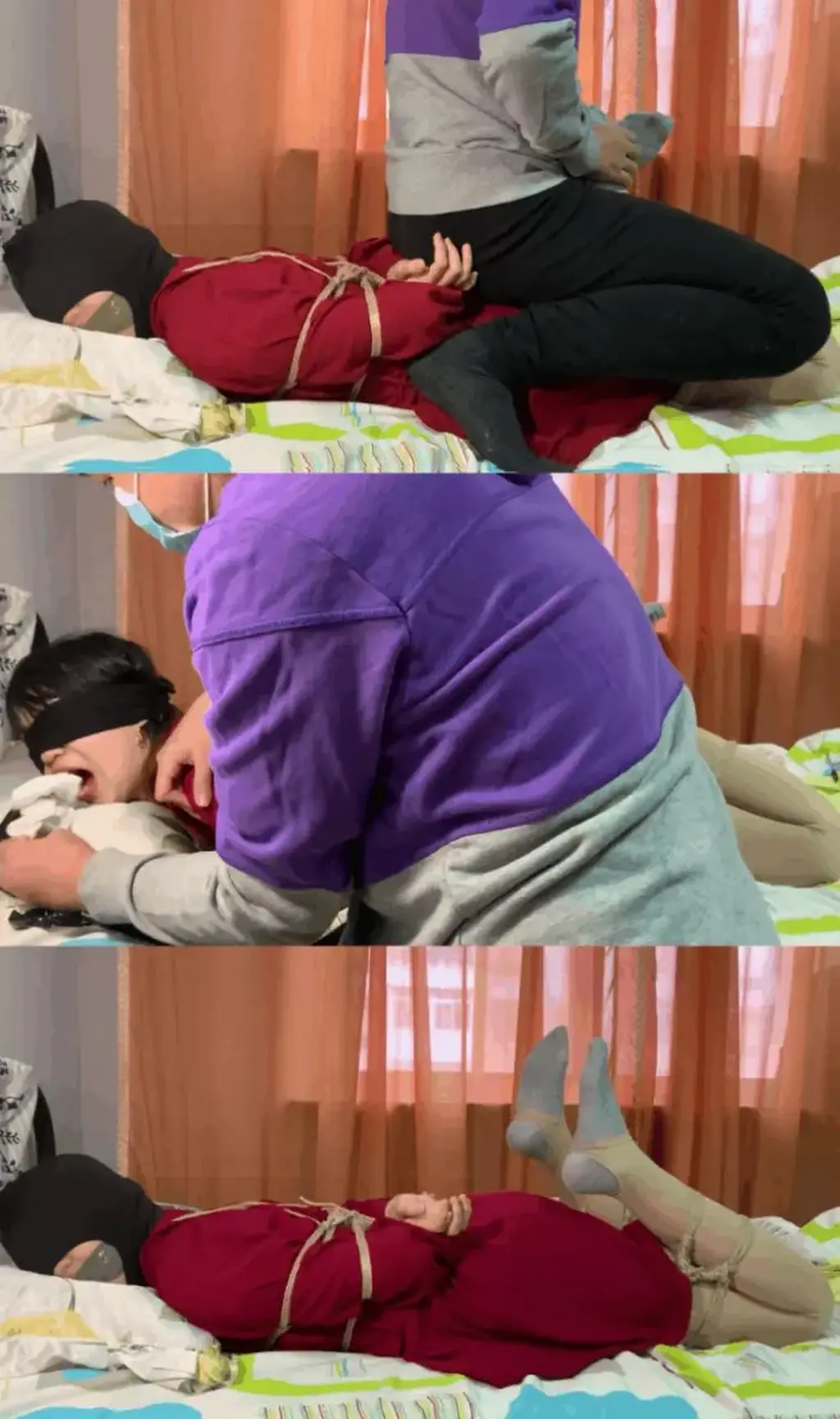 玩奴原创之骑马疯狂TK,强高，红裙肉丝驷马，白袜封嘴，木乃伊蒙眼包头，小姐姐扛不住了。本片仅售10钻，内容满满。交流定拍众筹和谐加Q805351328 解压密码<span style='color:#b0b0b0;'>[隐藏文字，购买后可见]</span>这次带来的是红裙学妹的驷马缚，倒骑到妹子上疯狂TK挠痒，sp红裙肉丝木乃伊包头，加强高，妹子受不了了。结束之后妹子说刚才不停求饶但是我完全听不清，挠疯了。<br>敬请各位看官大大欣赏。<br> 还有也希望大家可以支持玩奴原创的其他作品还有众筹，玩奴原创主打的就是真是不做作，给各位看官大大绝佳的感受。<br>定拍和谐交流交友805351328，推特关注024浅神，谢谢支持。目前博主也正在积极寻找北方特别东北地区可以合作的小姐姐和<br>绳模，有意向的也可以联系我哟。<br>下载操作：<br>1、电脑下载<br>2、解压<br>3、将压缩包内rar文件名后缀修改为mp4。<br>