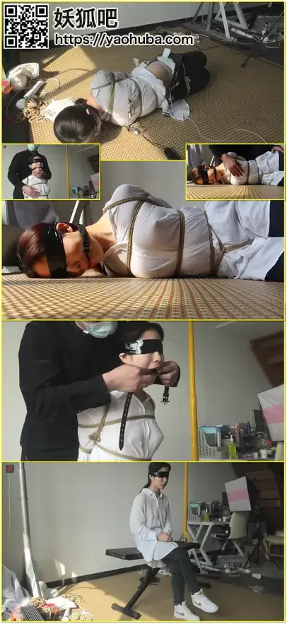敬业的女销售小凡绳艺兼职系列：无罩半透白衬衣（棘突非常明显！），牛仔裤、运动鞋，驷马，震动乳夹、双跳强制侵入，羞耻培育  