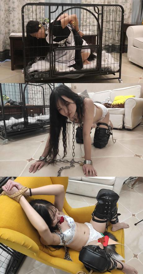 我的私人奴隶女仆 下集 戴尾巴的小M狗 铁笼固定（超难受）溜狗牵引 金属束缚 强制跪缚 开脚放置强制 我的私人奴隶女仆 下集 戴尾巴的小M狗 铁笼固定（超难受） 溜狗牵引 金属束缚 强制跪缚 开脚放置强制<br>下集 把小女仆强制束缚固定在笼子里（超难受姿势）牵出扯掉女仆衣只剩性感内衣 安上尾巴做小母G 铁链牵引 丢玩具游戏 强制跪缚 鞭打 开脚固定在椅子上强制<br>夜未央工作室 欢迎定拍 诚邀绳模小姐姐合作：QQ 2593230381<br>