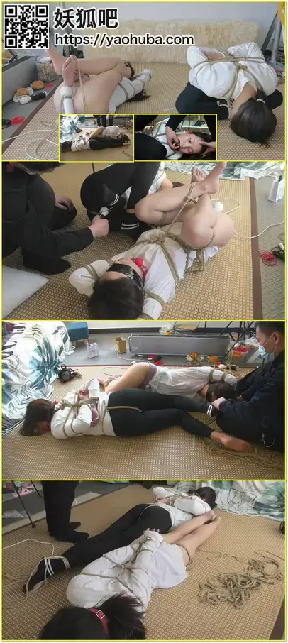 敬业的女销售小凡、勤劳的假期工瑾瑜，双人游戏第一集，无罩半透衬衣、卫衣瘦腿裤，双人捆绑、穿了一天的原味臭袜、双人双棒、TK，强高游戏 