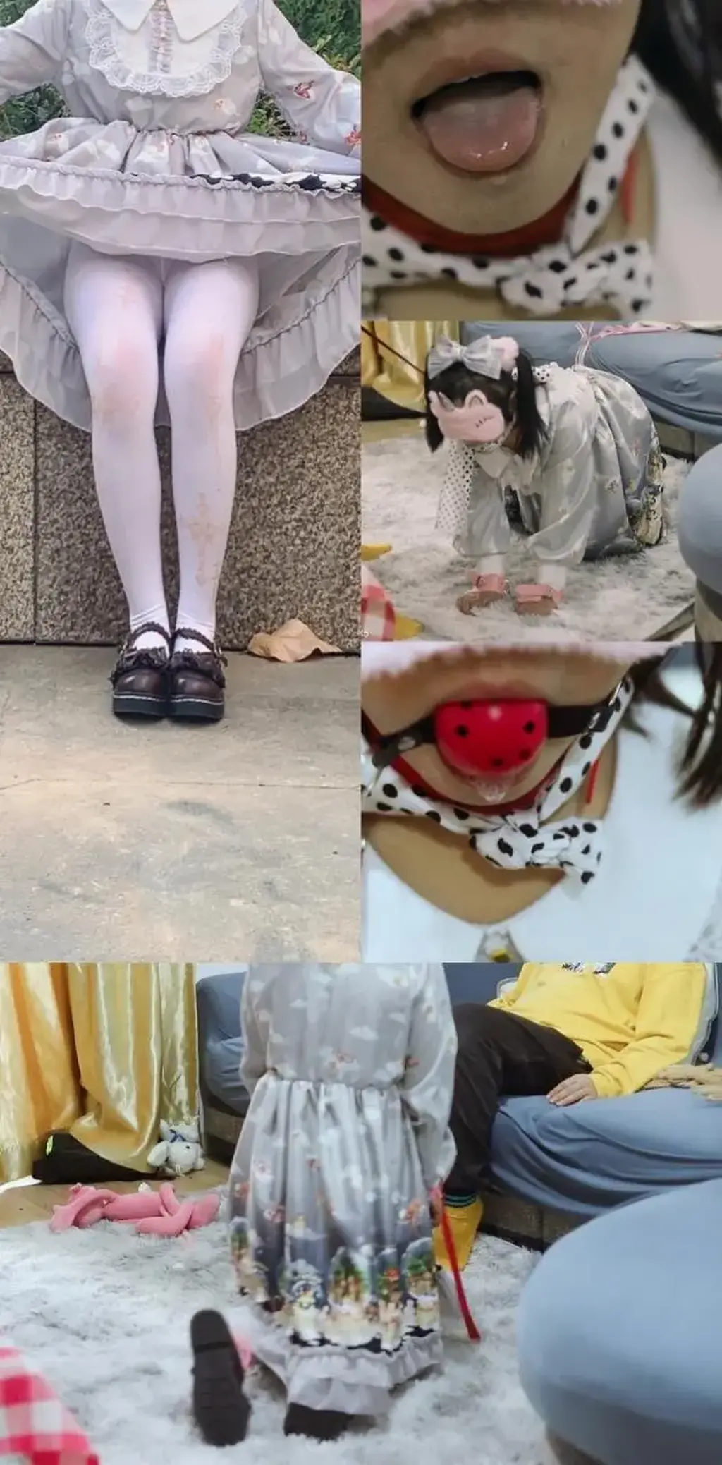 【荷仙番外】女孩子的调教之路—驯服的小可爱 （跪爬+语言调教+鞭打+嘴叼棒棒+嘴叼小鞭子） 跪下，过来<br>喜欢主人吗，喜欢~思媛缓缓地爬过来，<br>小姑娘在主人的面前，放下了自尊，乖乖的跪在了主人的面前<br>铐镣放置驷马，小鞭子打到思媛的身上，趴下，随着一声声的命令，思媛不折不扣的执行<br>呜呜呜的直叫，痛苦也快乐的享受着，<br>思媛把鞭子递给主人，嘴巴咬着鞭子，一圈一圈的遛着这个已经臣服在男生脚下的女孩<br>主动把嘴张开，戴上了大号的口球，嘴都快撑开了，并随之流出了口水，也流出了自己性格最真实的一面<br>被手铐驷马之后主动要求被tk，脚踩在女孩子的身上，很羞耻cosplay<br>随着棒棒的欺负，嘴巴叼着棒棒在被遛来遛去，（很多无法用语言形容，更多剧情在作品中)<br>的确是部好作品，感谢大家的支持<br>解压后把后缀改为mp4 解压码为HXSN <span style='color:#b0b0b0;'>[隐藏文字，购买后可见]</span><br>