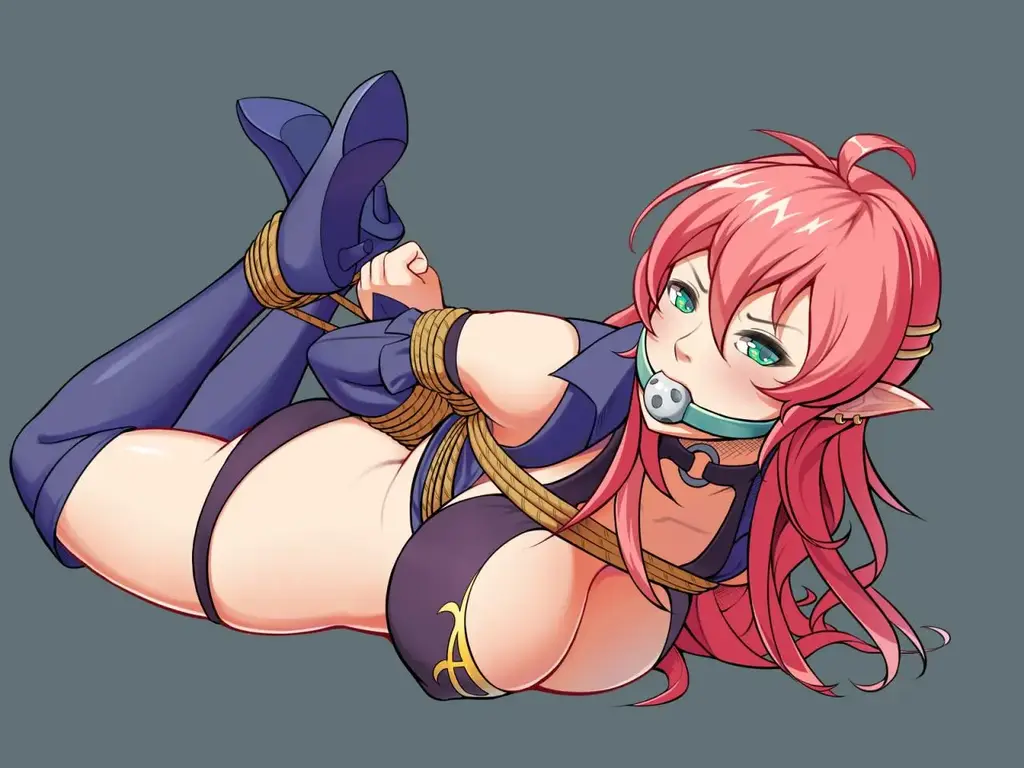 单纯的捆绑，都是这个画师的作品 - 作者:ジビeeee  pixiv:18124753 [驷马（俯卧）,堵嘴]