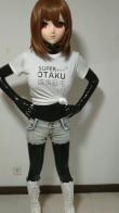 Kigurumi Yasuhara Nozomi in half knee boots Yasuhara Nozomi in latex catsuit and half knee boots just posing