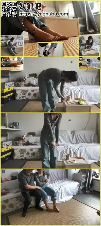 新晋乖奴小软，牛仔裤，镣铐游戏开场篇：带着手铐、脚镣用餐、做家务，尝试自行解拷，小乖奴的日常训练课程 An obedient slave's daily training course featuring meals and housework in handcuffs and leg irons, followed by self-release practice.