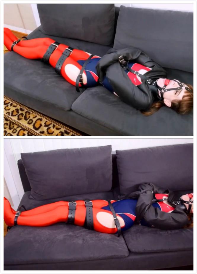 Mars Bound: Strapped &amp; Strait Jacketed 有点不一样！穿着一件可爱的连体泳衣和红色紧身裤，我穿着紧身夹克，戴着球塞，用皮带绑得很紧。几乎动不了，我徒劳地挣扎着逃跑。真的没有更多了！如果你喜欢俘虏女孩，你会喜欢这个剪辑！Something a bit different! In a cute one-piece swimsuit and red leggings, I'm strait jacketed, ballgagged and strapped down tight with leather straps. Barely able to move, I struggle in futility to escape. There's really not much more to it! If you like captive girls, you'll enjoy this clip!<span style='color:#b0b0b0;'>[隐藏文字，购买后可见]</span>