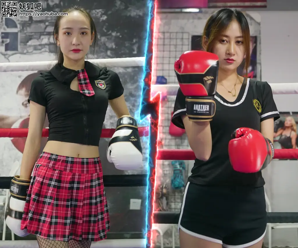 MF-FB06-Ahui VS Xi 片源：meifight网站（国内网站）。阿灰和夕从小关系就不好。他们是在面试时认识的。他们进行了激烈的争论。老板建议他们决斗。不管谁赢了都会得到这份工作…<br>The relationship between ahui and Xi has been bad since childhood. They met during the job interview. They had a heated argument. The boss suggested that they duel in the ropes. Whoever wins will get the job…<br>关键词：meifight拳社 女拳手 女拳击 打肚子 擂台<br>购买地址：<span style='color:#b0b0b0;'>[隐藏文字，购买后可见]</span>