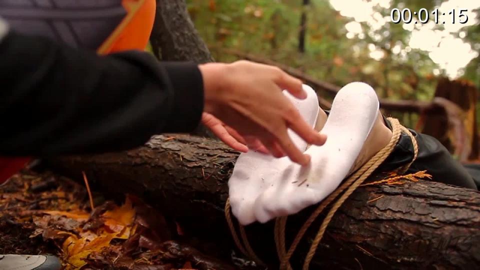 Tied To the Log Rayven is dressed up as Tracer, slowly tormenting a traveler through the forest on their bare soft soles. No camera move, nor face shown.<br><br><span style='color:#b0b0b0;'>[隐藏文字，购买后可见]</span>