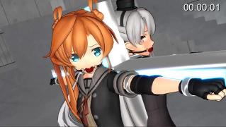 阿武隈和天津风 阿武隈和天津风<br>赚点金币