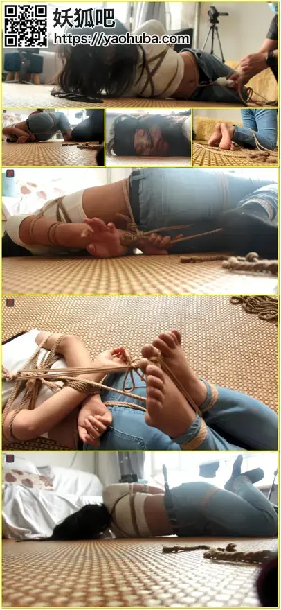 新晋小绳模娃娃，牛仔裤捆绑刑责、体虐、强高游戏番外篇，臭脚丫、脚底特写及片场花絮合集  
