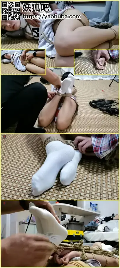 小软，第三视角的JK、短裙、白袜捆绑TJ强高游戏：驷马固定棒，TK、亵玩挑逗，扭动的肉肉小脚丫，羞耻的丰胸与拔毛玩法  
