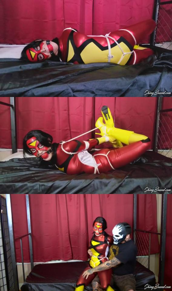 Rаvеn Еvе.. Sрidеrwоmаn Ноgtiеd With Raven Eve<br>In 1280x720 High Quality HD for an amazing crystal clear download.<br><br>Bondage, BDSM, Cosplay, Costume Bondage, Rope Bondage, Spandex, Hogtied, Crotchrope, Bound Elbows, Struggling, Superheroine, Spider Woman, Ballgagged, Boots, Struggling, Helpless<br><br>Spiderwoman is captured and in the clutches of the evil villain! First he ties her arms behind her and shoves a big ball gag into her mouth! Then he throws her on the bed and pulls her into a tight hogtie. She struggles and demeands to be set free, but our villain has other plans for the spandex clad superheroine..<br><br><span style='color:#b0b0b0;'>[隐藏文字，购买后可见]</span>