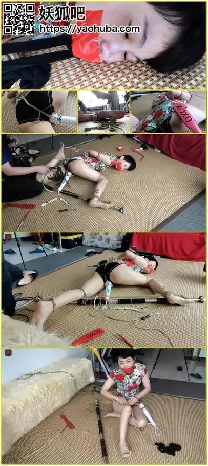 寂寞少妇紫萱绳艺打工第六集：羞耻的强制分腿固定，[不可描述]固定大棒子，SP、鞭打、强高，原味封堵（整双连裆丝袜完全塞入），重度TJ，娇俏人妻不停颤抖的初次被动GC体验  