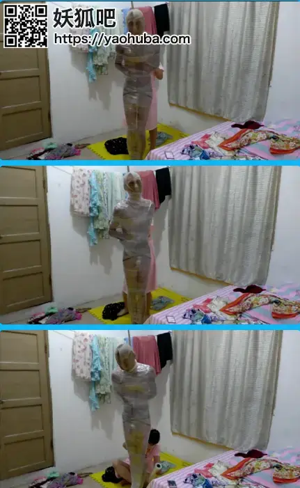 缠丝女王-全身穿上丝袜用保鲜膜包起来 缠丝女王-全身穿上丝袜用保鲜膜包起来<br>创作：缠丝女王原创作品<br><span style='color:#b0b0b0;'>[隐藏文字，购买后可见]</span>原创者处购买点，半价出售，希望大家支持