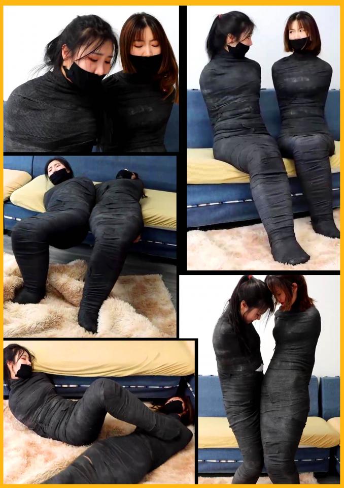 king剧情定拍！《神秘双人木乃伊下》2个美女被完美木乃伊全包 全包卖力挣扎全程吃力蠕动 超稀有双人木乃伊挣扎  这次请来2位演技优秀的美丽模特，美女们超卖力的表演，全程没有尿点，美女们如同2个诱人的肉虫子不停蠕动挣扎，千万别错过！<br>