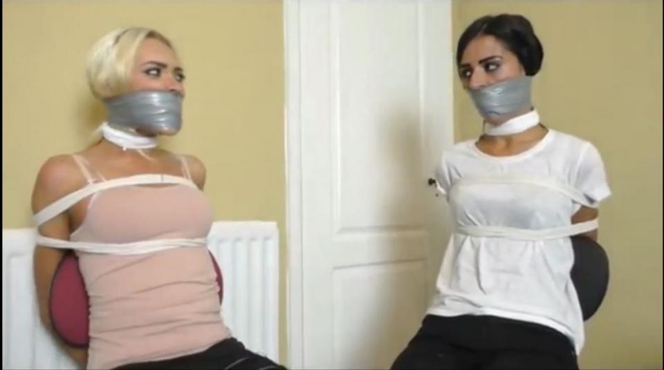 Carla &amp; Klara in The Tyler Sisters Investigate A Daring Escape Attempt &amp; A Harsh Toe-Trussed Carla & Klara in The Tyler Sisters Investigate A Daring Escape Attempt & A Harsh Toe-Trussed Consequence! (Full Adventure) (HD). We might recall an earlier adventure featuring the extremely hot Tyler Sisters, our ace girl detectives in tight jeans, t-shirts and pumps, attempting to solve a dark mystery indeed up at an even darker and foreboding old manse. A most inviting premise, to be sure. Kinky, old school, and we are just waiting to unload on the two unsuspecting hotties with some firm ropes and harsh gags. Punishing gags, in fact.<span style='color:#b0b0b0;'>[購入後に隠しワードが表示されます]</span>