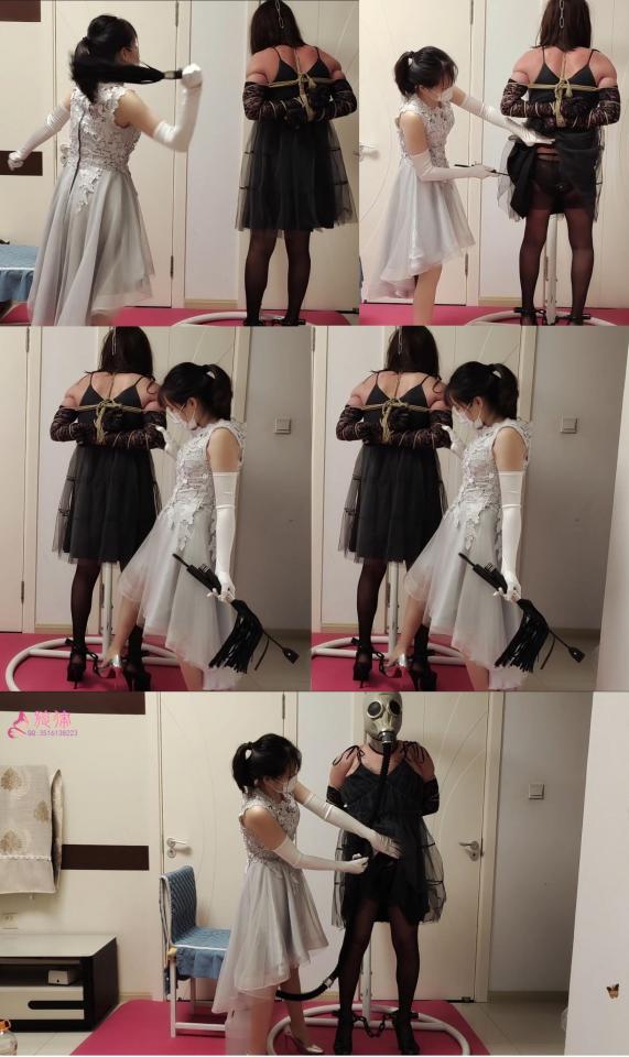 【旋律女王与CD02】女王的考验（五花、脚镣、鞭打、呼吸瓶、震动套连续榨汁） 今天和M打个赌，我用各种手段收实M，M都不可以出声，如果出声了下次接着虐。<br>上去先一顿鞭打，竟然一声不吭。。。然后就是踩脚镣的链子，踩脚趾。<br>上了防毒面具 呼吸瓶 还是不吭声。只好给M套上震动[不可描述]榨汁了。<br>果然丁丁才是弱点，没过多久就服了。当然可不能让M这么舒服。。。接着连续榨。。。<br><br>另有原味丝袜出售，产量不高，预购从速哈~~<br><br>诚招哈市绳模，咨询、定拍QQ：3516138223 微信：xl-i-xf（（只接受健康定拍，不约拍！）<br><br>注意：百度盘为了防止被和谐所以压缩成RAR的。观众请下载后解压