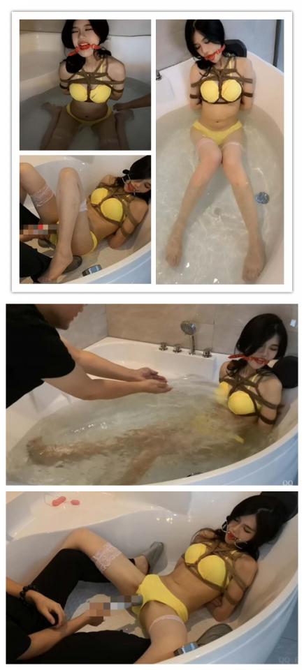 江奈 浴缸里的美人鱼 随心原创  江奈 黄比基尼 浴缸 里的玩水   定拍  QQ 63111044<br>不要用手机下载 用电脑下载完成之后解压  解压密码 ：随心