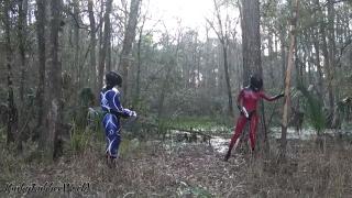Rubber boy and girl in forest 希望大家能多多关注我的钻石视频。<br>I hope you can pay more attention to my diamond video.