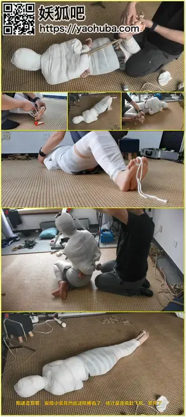 木乃伊放置、TK游戏，小诺第一拍全包TK玩脚下集，少女木乃伊的嫩脚之罚和无助挣扎 Adult performer Nuo appears in a mummy-roleplay and tickling feature focused on foot punishment and helpless struggling.