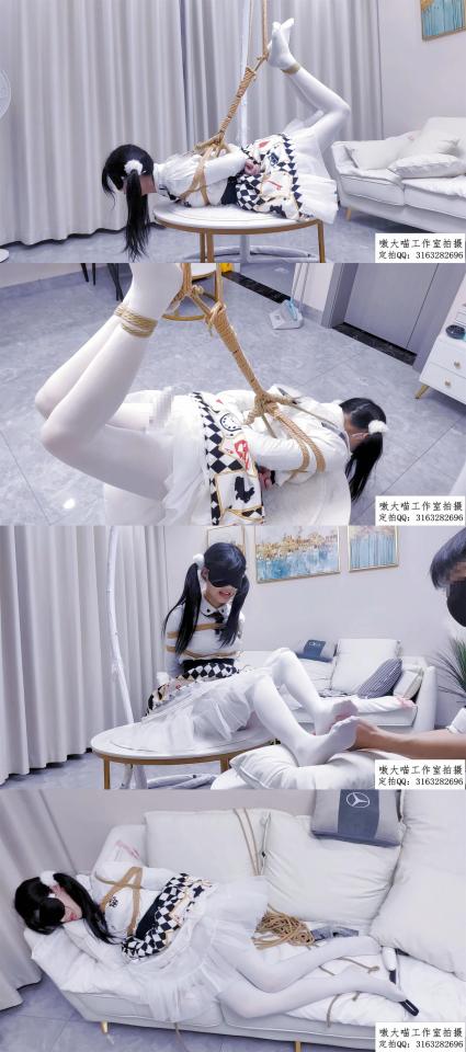 【嗷大喵工作室】-《新的挑战》-这次尝试个新的挑战+日式紧缚+双腿高高吊起的特殊驷马+鞭子抽打+棒棒刺激+吊起过程（共吊起2次）+摸胸+解开后坐着被TK挠脚心+然后被摸胸并挠腰间 【嗷大喵工作室】-《新的挑战》-这次尝试个新的挑战 日式紧缚 双腿高高吊起的特殊驷马 鞭子抽打 棒棒刺激 吊起过程（共吊起2次） 摸胸 解开后坐着被TK挠脚心 然后被摸胸并挠腰间<br>解压密码：aodamiao，双重密码均是这个！<br>个别用户压缩包无法解压请下载：360压缩 软件进行解压，因为我是用360压缩软件进行生成的压缩包，此软件百分百解压！<br>拍摄：嗷大喵工作室<br>出镜：柯柯<br>有兴趣的朋友也可以提供服装给工作室以便于视频拍摄<br>有兴趣的联系定拍<br>嗷大喵工作室<br>定拍qq：3163282696<br>视频尺寸：1920*1080