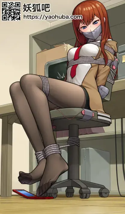 (Little correction) Makise Kurisu GBeeee- Bondage &amp; DID Illustrations - 这就很对胃口 自购赞助：https://www.patreon.com/gbeeee/posts?filters[tier_id]=3673125 [丝袜,堵嘴]