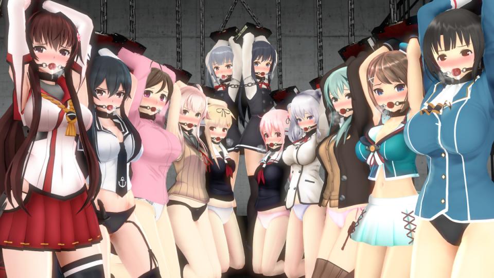 艦隊Collection 2 - 非常好看的 [堵嘴,胸缚,日本动漫,3D画,前手吊缚,股绳,跪缚,口球,全身]