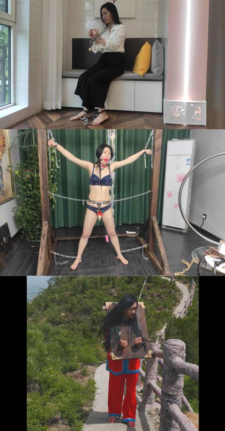 私人女囚之中秋调教日记 钢枷脚镣 三角木马 强制口舌T教 驷马口水 贞操锁 刑架大字绑 户外囚服脚镣木枷押解 中秋佳节私人女囚的一天日记 钢枷脚镣放置 强制骑三角木马人工强制口舌调教，驷马半吊上开口器强制收集口水同时上刺轮，贞操锁强制固定在刑架上跳跳，下午户外玩耍 强制穿上女囚装红罪衣，锁上脚镣木枷押解游太行山<br>夜未央工作室 欢迎定拍 诚邀绳模小姐姐合作：QQ 3295833913<br>