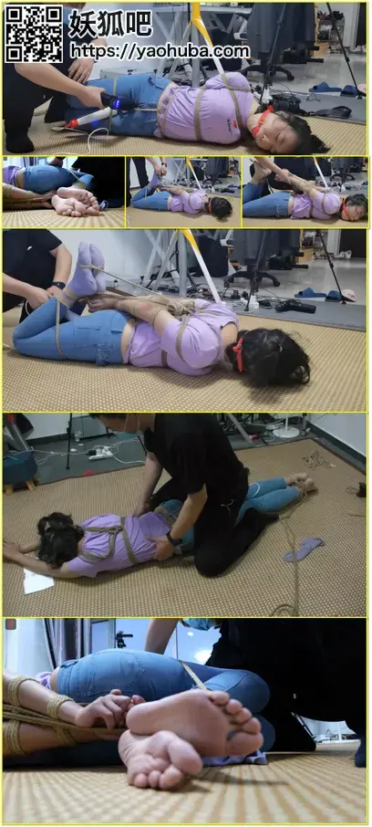 一步到位试镜系列，叛逆少女罗兰试镜第二集：口球、股绳驷马TK、亵玩、另类按摩、少女的初震 An adult rebellious young-woman roleplay performer undergoes ball gagging, crotch rope, horse bondage, tickling, and first vibrator play.