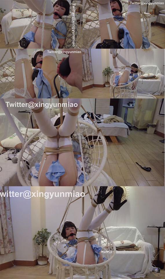 【ZHUA-29】《吊篮上翘起PP的白丝女仆爪》固定到吊篮上，双腿吊起翘起pp挨打，这样敏感点就暴露出来了呢......【伪娘】 0.这套女仆装爪爪老可爱了，这部视频爪爪没有戴眼罩啦，绝对是可爱之作 (=´ω｀=)爪爪身体敏感度爆表，一直在呻吟超级可爱！<br>1.在吊篮上绑了两个姿势，全程都戴着大号口球，没有脱下来过。吊篮转圈圈把爪爪转晕~~翘起PP弱点触手可及，挣扎范围很小，由人摆布。其他的道具就不多写啦，大大们可以看截图预览哟(≧ω≦)/<br>2.预览图都是动图（GIF）喜欢的话请多多支持哦(o°ω°o)<br>定制视频，约拍，线[不可描述]验，以及爪爪使用过的物品都可以私信QQ哟<br>解压密码：<span style='color:#b0b0b0;'>[隐藏文字，购买后可见]</span><br><br>Twitter：@xingyunmiao<br>Telegram:@zzZHUA<br>视频号:ZHUA029