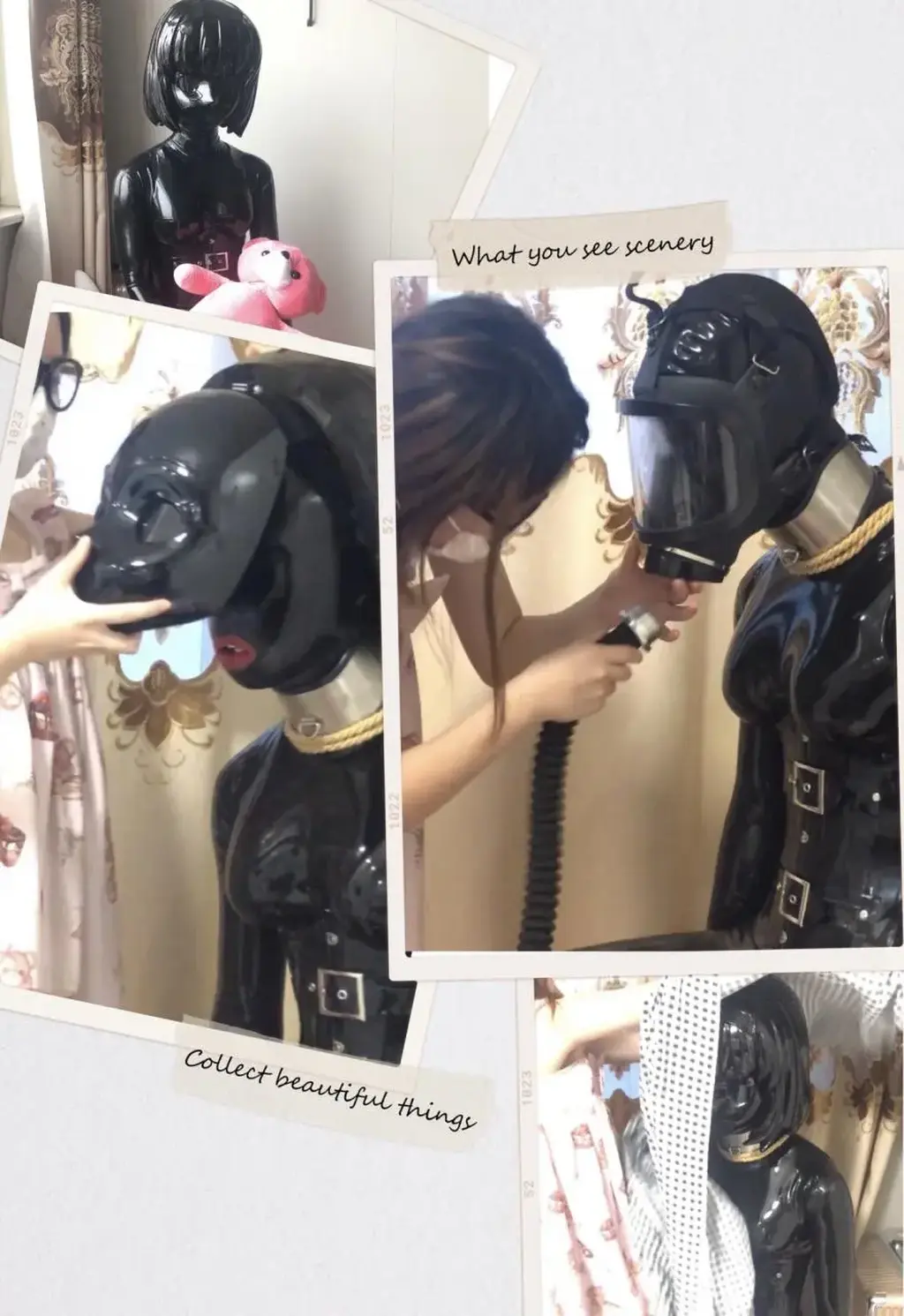 Kigurumi小囡 日常调教篇 Kigurumi小囡<br>久违的更新，这次视频有位娇小萝莉妹纸出境，这次小囡不是小囡了该叫大囡了（哈哈）<br>大囡做了一天的乳胶娃娃，没有允许是不可以动的，否则（哼哼哼）这次用了国外的一家乳胶口套及头套，如此的诱人，再配上小黑及乳胶衣可以说是完美，小姐姐第一次出境，手法还是比较生疏，一阵爱抚及鞭策，大囡的呼吸还是略显急促，最后在配上防毒面具，让小姐姐一顿把玩，玩累了就老老实实呆着等待主人的命令，不需要的话就盖上布，当个真人手办。（嘿嘿嘿）解压码：<span style='color:#b0b0b0;'>[隐藏文字，购买后可见]</span>